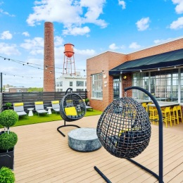 Elevate your lifestyle with the dramatic downtown views that our rooftop terrace has to offer!